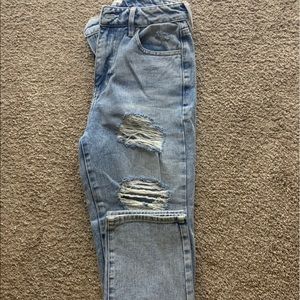 Ripped mom jeans